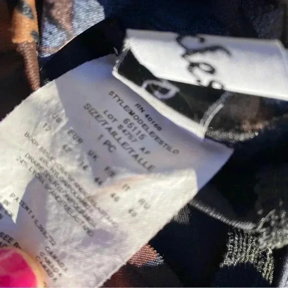 Miraclesuit One Piece Leopard Brown Black Size 12 - Picture 4 of 4